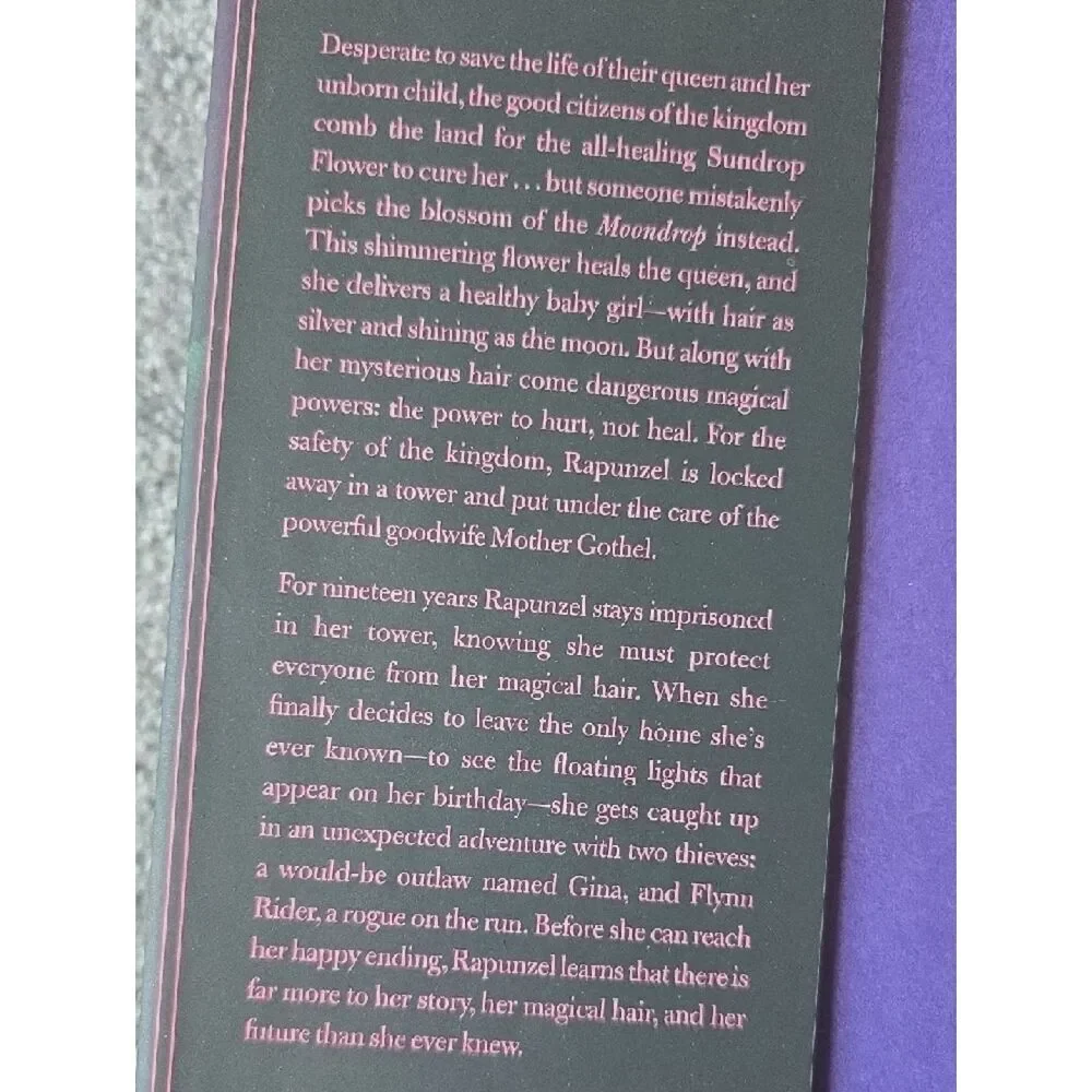 Disney What Once Was Mine Hardcover - Purple and Gold Illustrated Cover